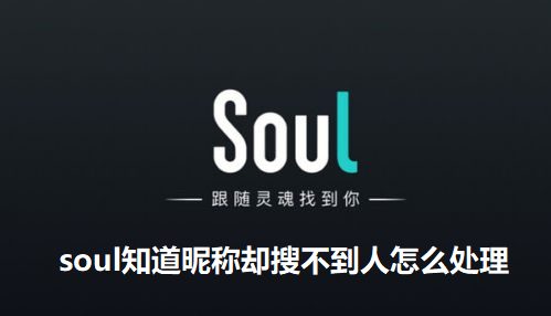 soul知道昵称却搜不到人怎么处理【解决方案】