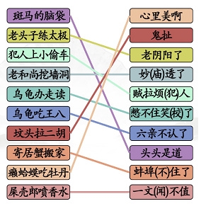 汉字找茬王搞怪歇后语关卡攻略分享