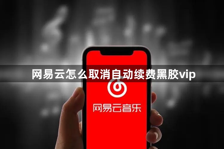 网易云怎么取消自动续费黑胶vip-网易云取消自动续费黑胶vip方法