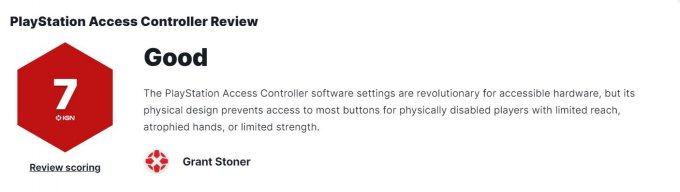 IGN评测PS5无障碍手柄：设计堪称革命性 但硬件设计不够好