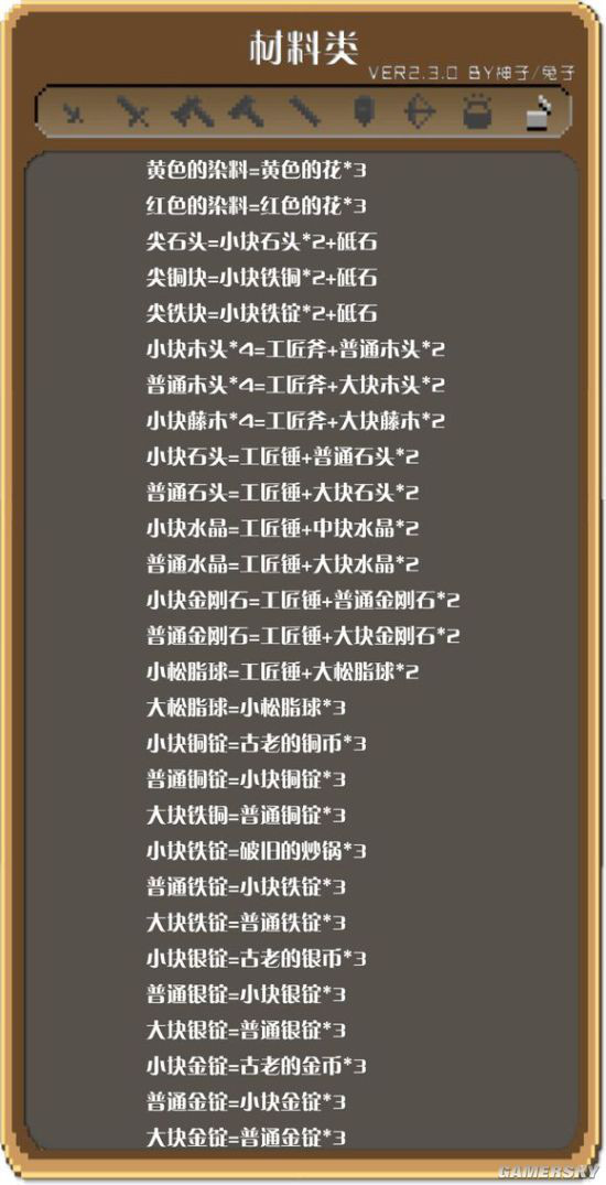 锻冶屋英雄谭合成表大全 锻冶屋英雄谭合成表一览